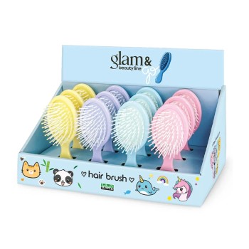 ΒΟΥΡΤΣΑ ΓΙΑ ΜΑΛΛΙΑ ΠΑΙΔΙΚΗ LEBEZ 5.5χ14cm GLAM AND BEAUTY LINE