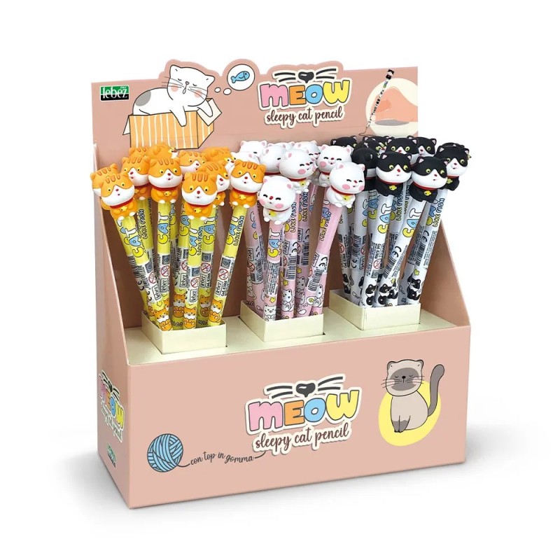 ΜΟΛΥΒΙΑ LEBEZ ΣΧΕΔΙΑ ΚΕΦΑΛΑΚΙ ΓΟΜΑ SLEEPY CAT