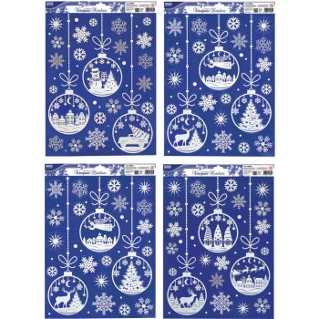 ΑΥΤΟΚΟΛΛΗΤΑ LEBEZ CHRISTMAS GLITTER WINDOW 36x46cm