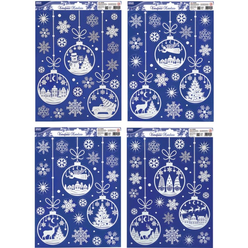 ΑΥΤΟΚΟΛΛΗΤΑ LEBEZ CHRISTMAS GLITTER WINDOW 36x46cm