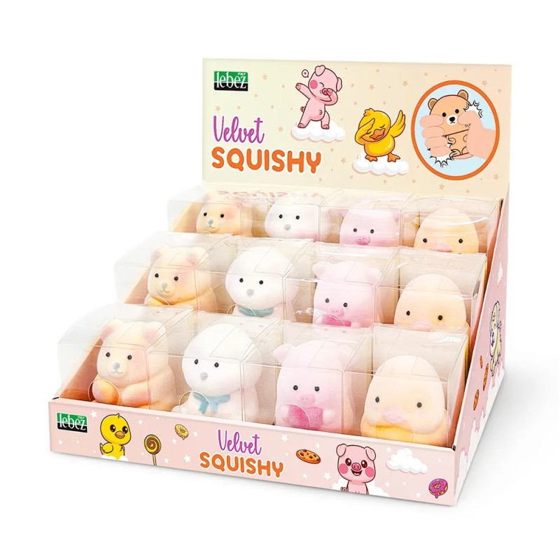 ΖΩΑΚΙΑ SQUISHY VELVET LEBEZ ANTISTRESS