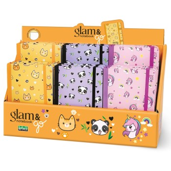 ΣΗΜΕΙΩΜΑΤΑΡΙΑ ΜΕ ΛΑΣΤΙΧΟ LEBEZ GLAM 10χ15cm 160pages (3 σχέδια)