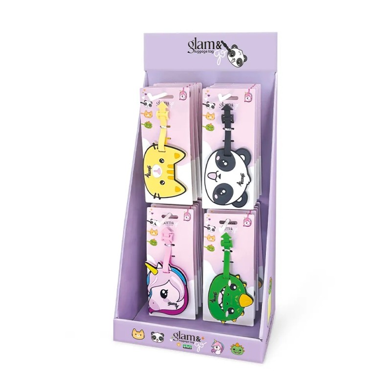 ΕΤΙΚΕΤΕΣ ΚΡΕΜΑΣΤΕΣ LEBEZ GLAM ΓΙΑ ΒΑΛΙΤΣΑ 10χ18cm (4 σχέδια)