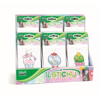 ΑΥΤΟΚΟΛΛΗΤΑ SMARTPHONE LEBEZ stand 48τεμ.