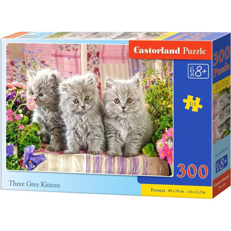PUZZLE  CASTORLAND 300τεμ. Three Grey kittens