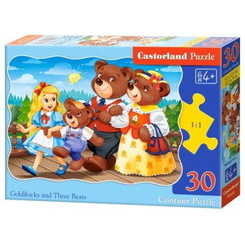 PUZZLE  CASTORLAND 30τεμ. Goldilocks and Three Bears (320x230mm)
