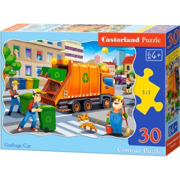 PUZZLE  CASTORLAND 30τεμ. Garbage car (320x230mm)
