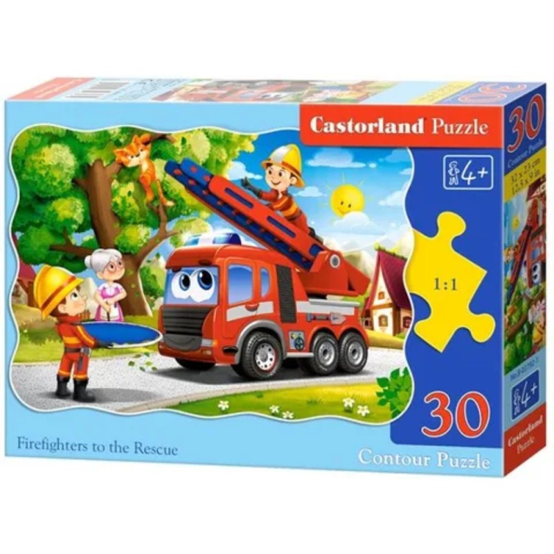 PUZZLE  CASTORLAND 30τεμ. Firefighters to the Rescue (320x230mm)