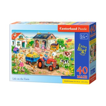 PUZZLE  CASTORLAND 40τεμ. MAXI Life on the Farm (590x400mm)