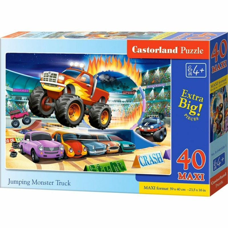 PUZZLE  CASTORLAND 40τεμ. MAXI Jumping Monster Truck (590x400mm)