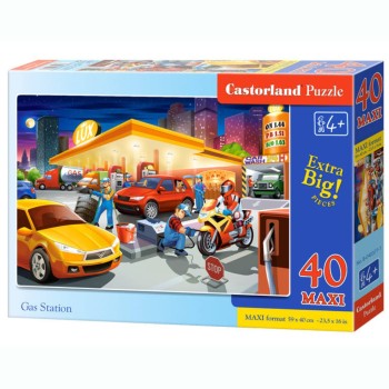 PUZZLE  CASTORLAND 40τεμ. MAXI Gas Station (590x400mm)
