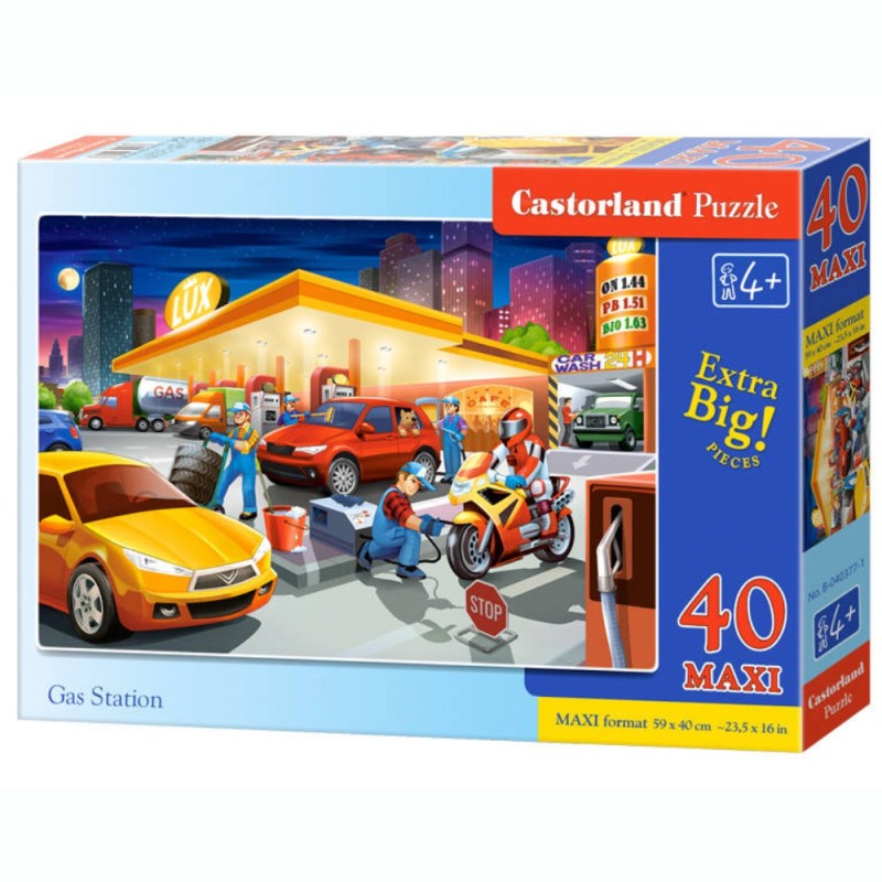 PUZZLE  CASTORLAND 40τεμ. MAXI Gas Station (590x400mm)
