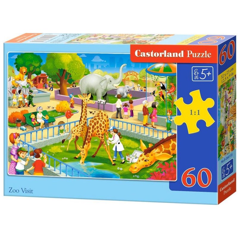 PUZZLE  CASTORLAND 60τεμ. Zoo visit (320x230mm)