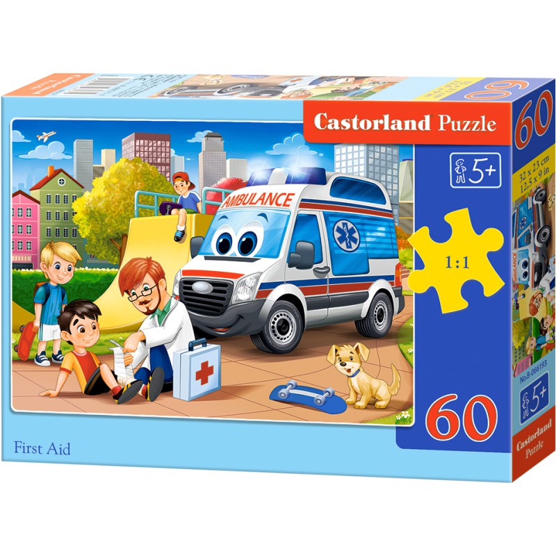 PUZZLE  CASTORLAND 60τεμ. First aid (320x230mm)