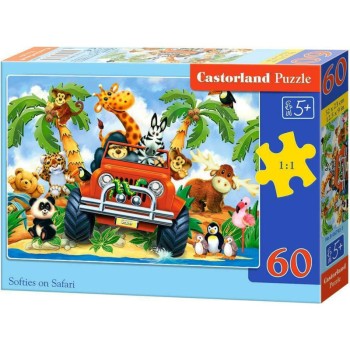 PUZZLE  CASTORLAND 60τεμ. Softies on safari (320x230mm)