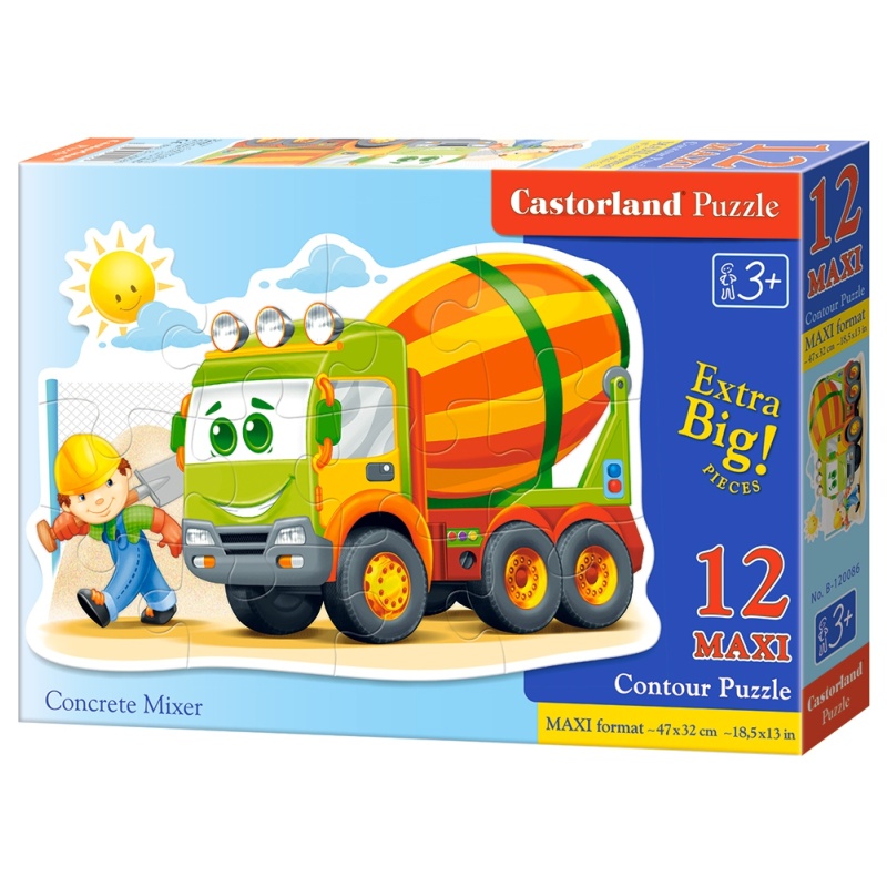 PUZZLE  CASTORLAND 12τεμ. Concrete mixer (470x330mm)