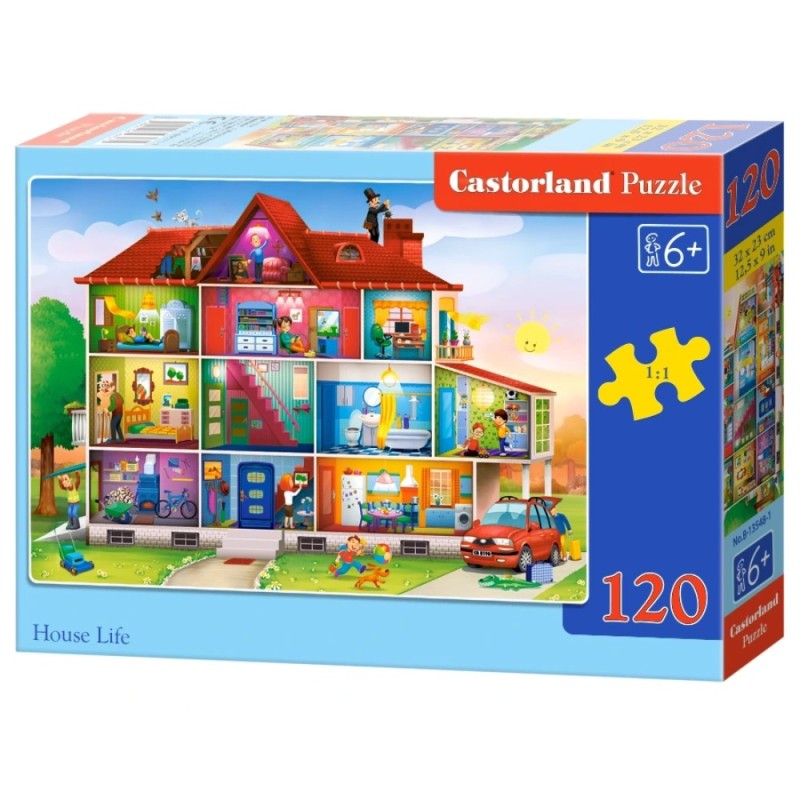 PUZZLE  CASTORLAND 120τεμ. House Life (320x230mm)