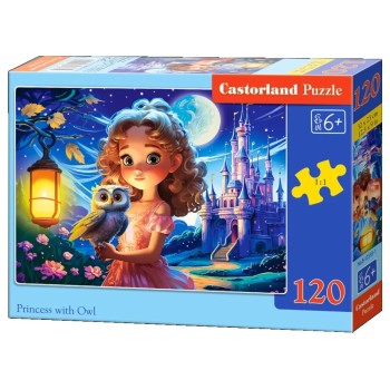 PUZZLE  CASTORLAND 120τεμ. Princess with Owl (320x230mm)