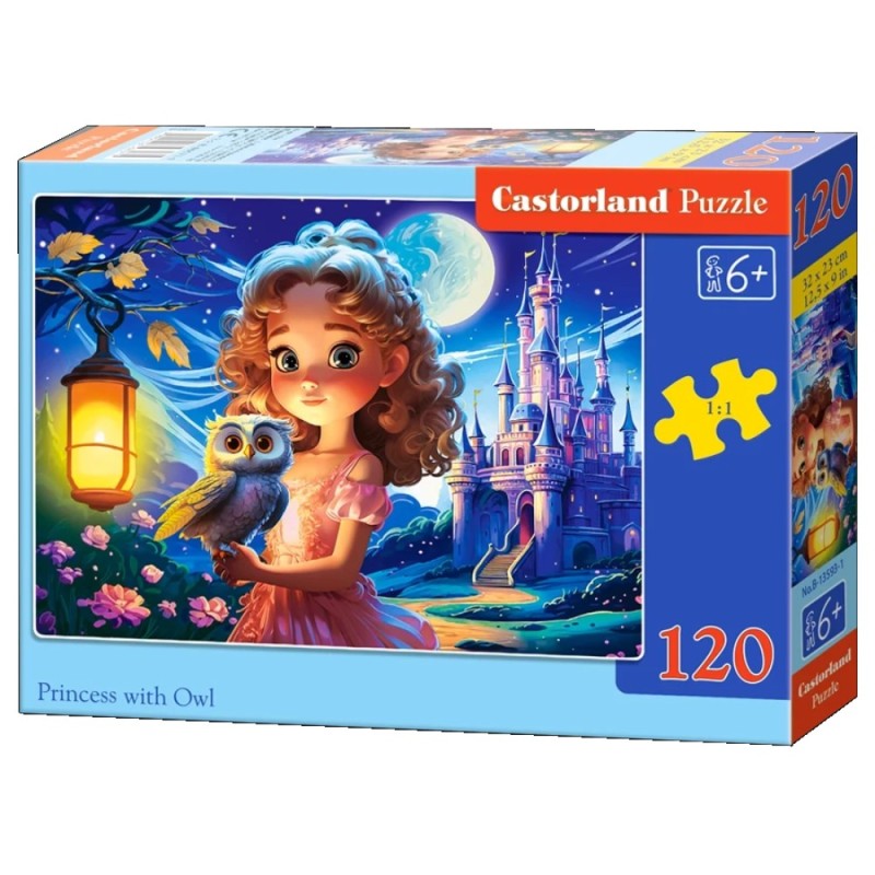 PUZZLE  CASTORLAND 120τεμ. Princess with Owl (320x230mm)