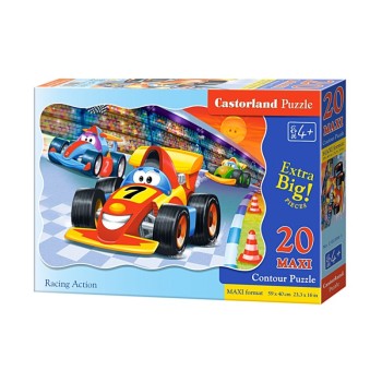 PUZZLE  CASTORLAND 20τεμ. MAXI Racing action (590x400mm)