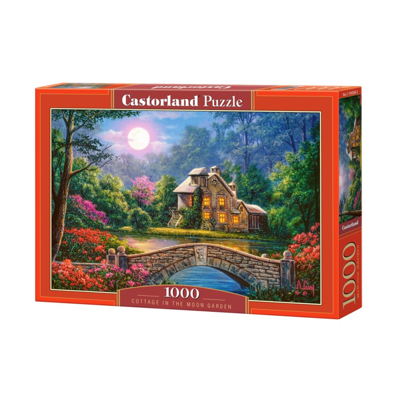 PUZZLE  CASTORLAND 1000τεμ. Cottage in the Moon Garden