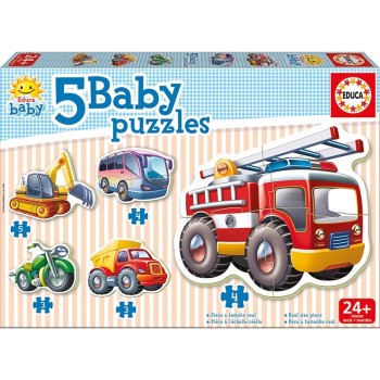 PUZZLE EDUCA ΠΑΙΔΙΚΑ BABY VEHICLES 5τεμ. (2+)