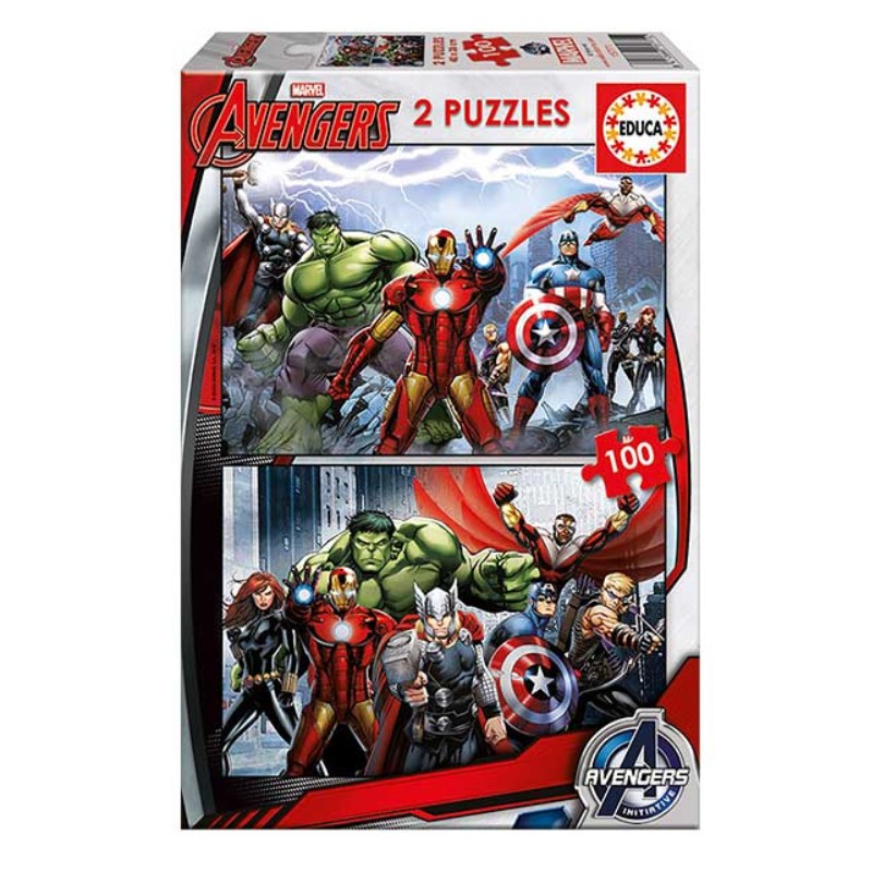 PUZZLE EDUCA ΠΑΙΔΙΚΑ 2x100τεμ. Avengers