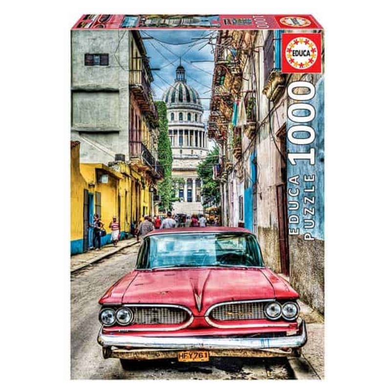 PUZZLE EDUCA Vintage Car in Old Havana 1000τεμ.