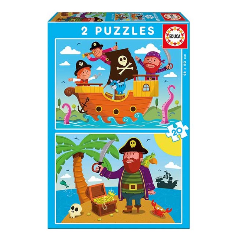 PUZZLE EDUCA ΠΑΙΔΙΚΑ 2x20 Pirates