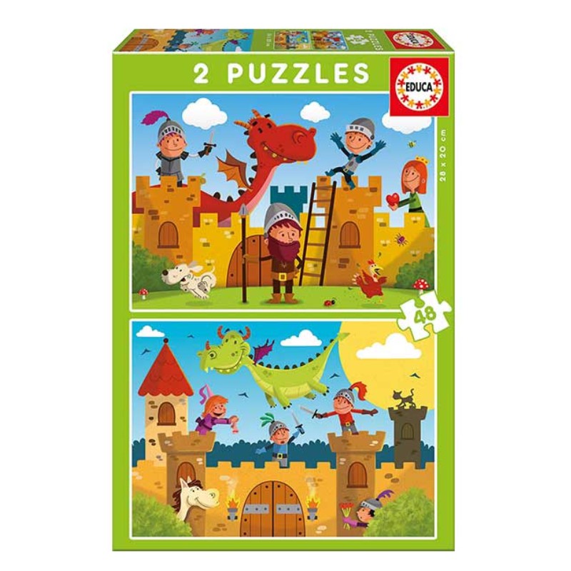 PUZZLE EDUCA ΠΑΙΔΙΚΑ 2x48 Dragons