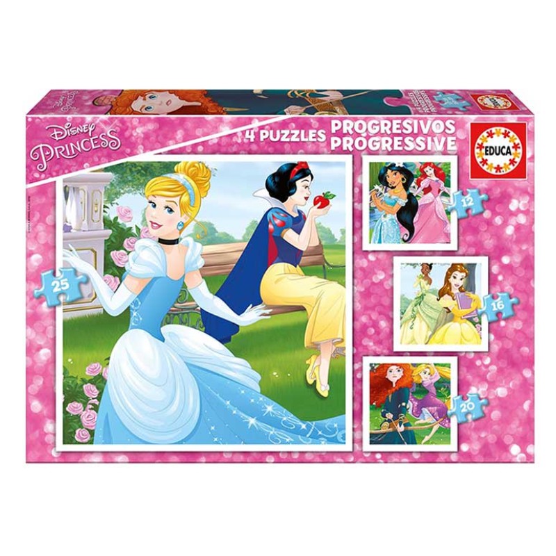 PUZZLE EDUCA ΠΑΙΔΙΚΑ (12-16-20-25 τεμ.) PROGRESSIVE Princess