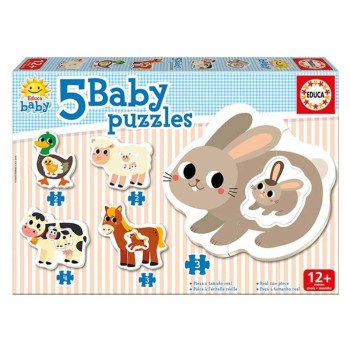 PUZZLE EDUCA ΠΑΙΔΙΚΑ BABY FARM ANIMALS  (2+)