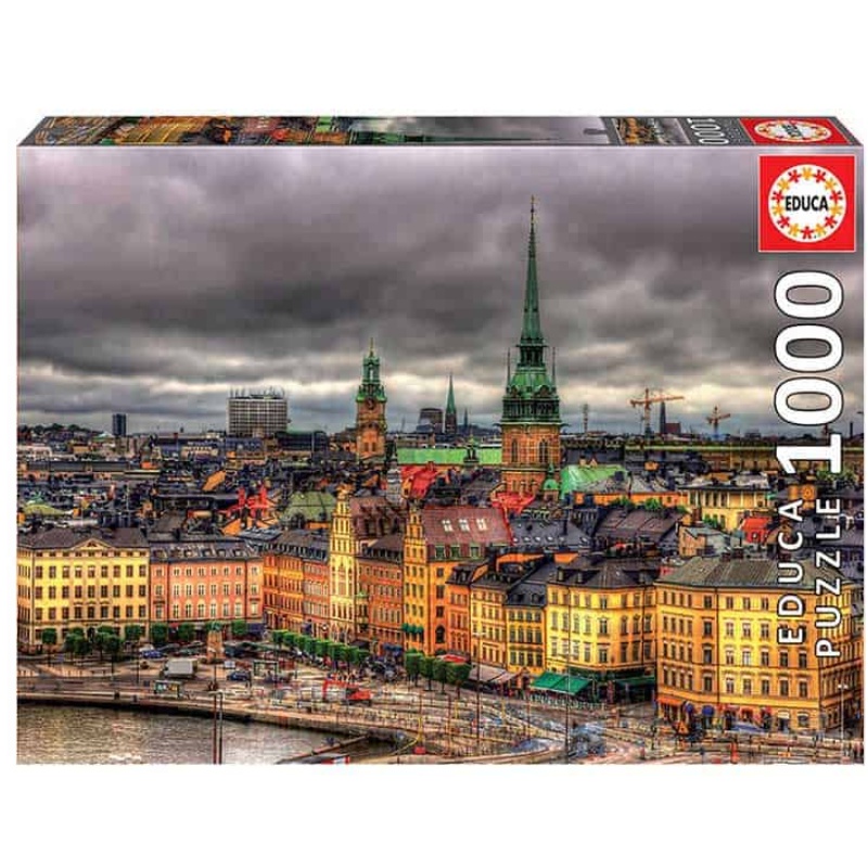 PUZZLE EDUCA Views Of Stockholm Sweeden 1000τεμ.