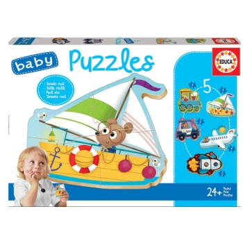 PUZZLE EDUCA ΠΑΙΔΙΚΑ BABY VEHICLES 5τεμ. (2+)