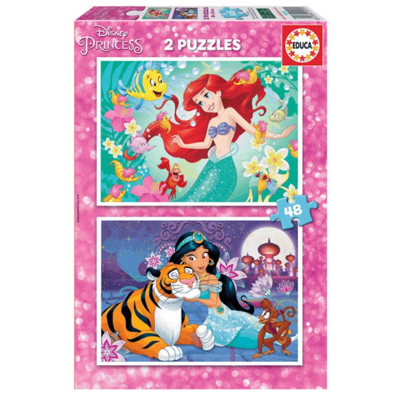 PUZZLE EDUCA ΠΑΙΔΙΚΑ 2x48 Ariel & jasmin