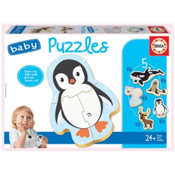 PUZZLE EDUCA ΠΑΙΔΙΚΑ BABY NORTH POLE 5τεμ. (2+)