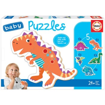 PUZZLE EDUCA ΠΑΙΔΙΚΑ BABY DINOSAUR 5τεμ. (2+)