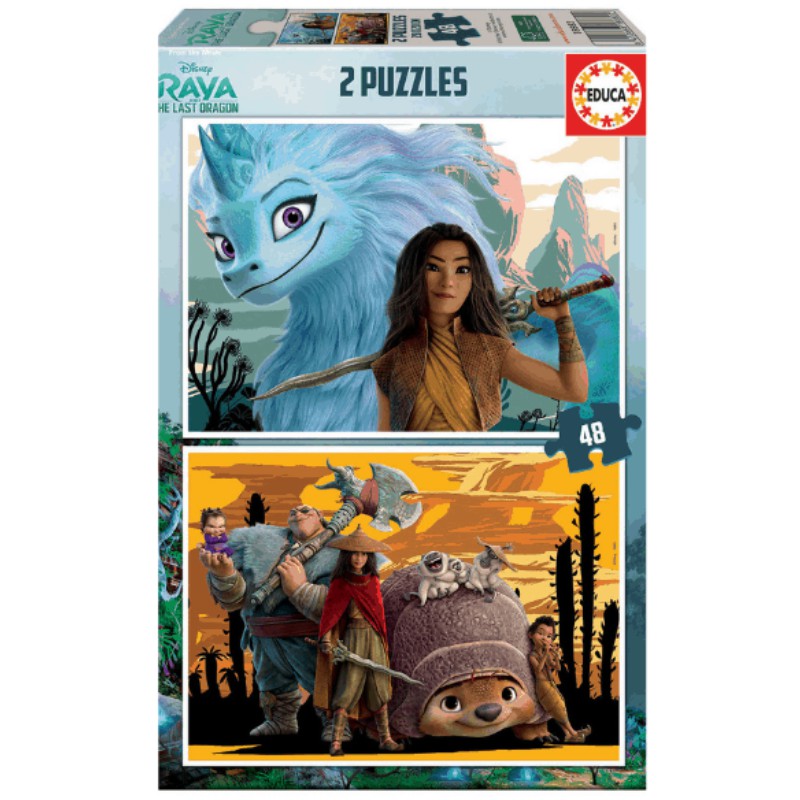 PUZZLE EDUCA ΠΑΙΔΙΚΑ 2x48 Raya the last dragon