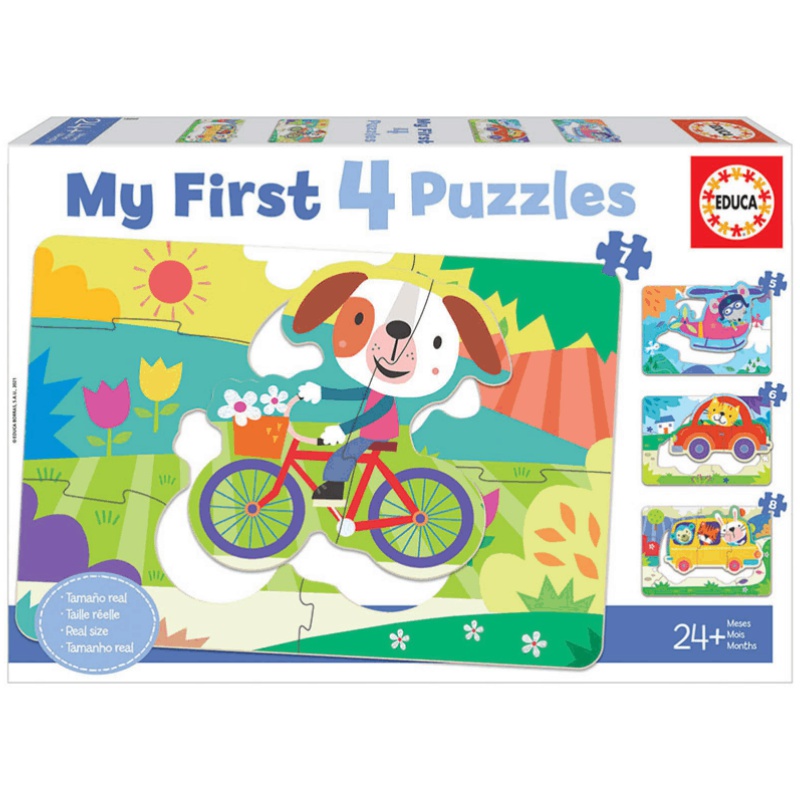 PUZZLE EDUCA ΠΑΙΔΙΚΑ MY FIRST 4 PUZZLE VEHICLES. (2+)