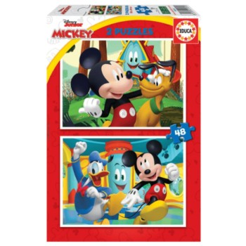 PUZZLE EDUCA ΠΑΙΔΙΚΑ 2x48 Mickey Fun House