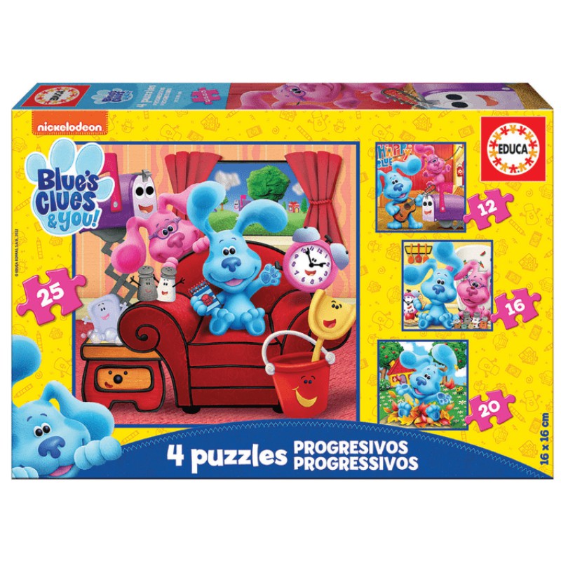 PUZZLE EDUCA ΠΑΙΔΙΚΑ (12-16-20-25 τεμ.) PROGRESSIVE Blue's Clues