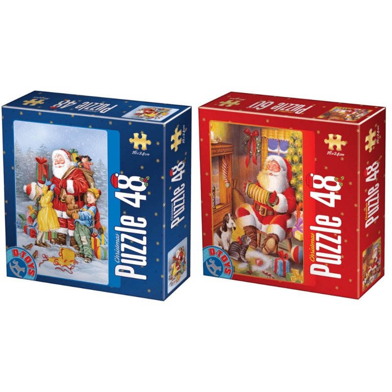 PUZZLE CHRISTMAS ΜΙΝΙ 48τεμ.(16x24) No 755  ΣΕΤ 2 σχέδια