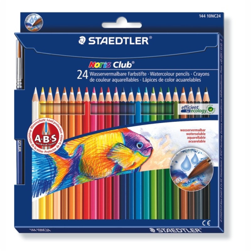 ΚΡΑΓΙΟΝ ΞΥΛΙΝΑ STAEDTLER ΑΚΟΥΑΡΕΛΛΑΣ 24 χρωμ.