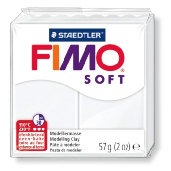 ΠΗΛΟΣ STAEDTLER FIMO SOFT WHITE 56 gr.