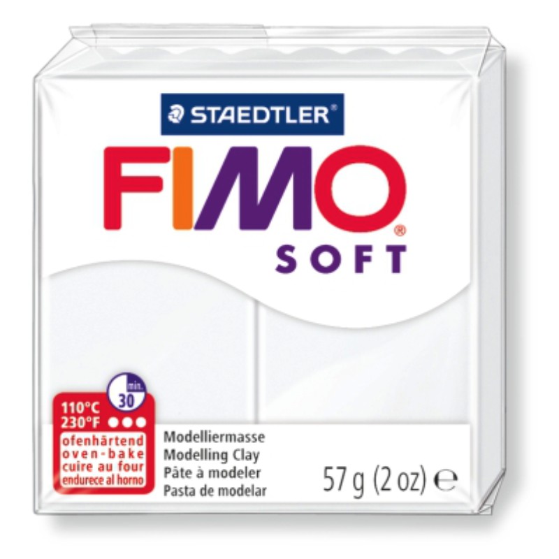 ΠΗΛΟΣ STAEDTLER FIMO SOFT WHITE 56 gr.