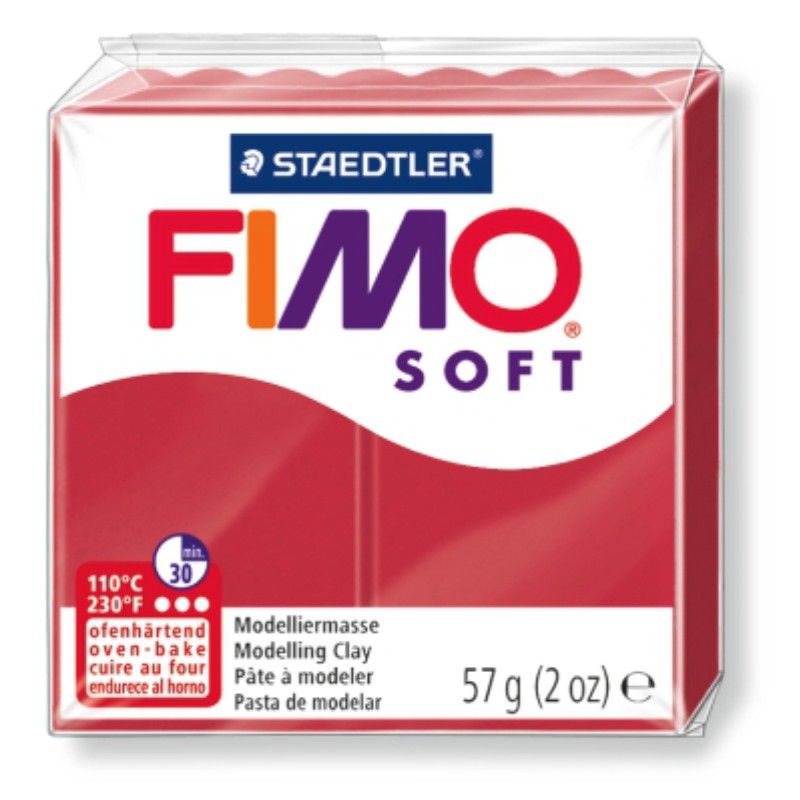 ΠΗΛΟΣ STAEDTLER FIMO SOFT CHERRY RED 56 gr.