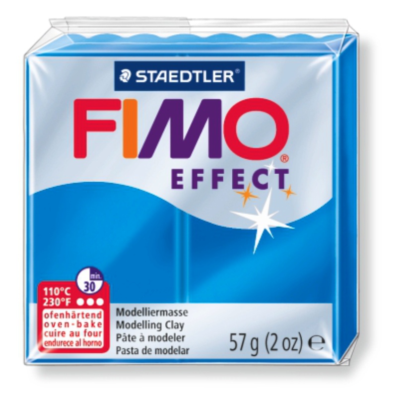 ΠΗΛΟΣ STAEDTLER FIMO EFFECT TRANSLUCEN BLUE 56 gr.