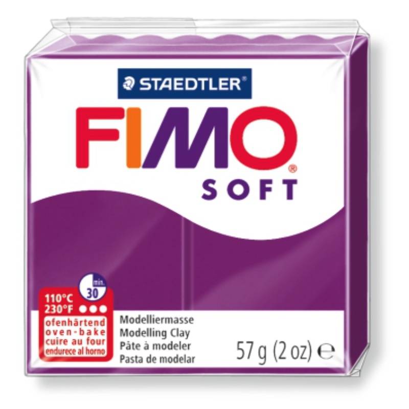 ΠΗΛΟΣ STAEDTLER FIMO SOFT PURPLE 56 gr.