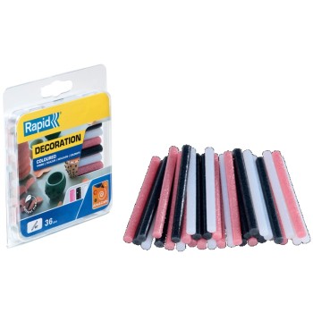 ΡΑΒΔΟΙ ΣΙΛΙΚΟΝΗΣ 9cm Φ7mm ΣΕΤ 36τεμ. ΧΡΩΜ.GLITTER