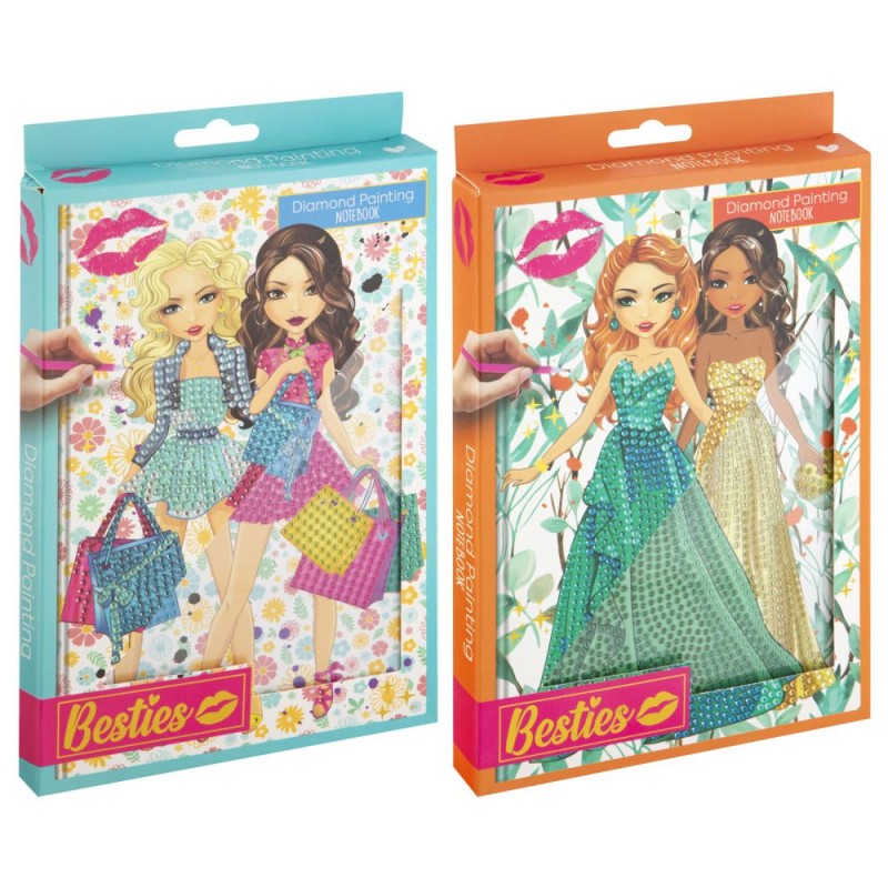 BESTIES ΤΕΤΡΑΔΙΟ DIAMOND PAINTING (2 σχέδια)